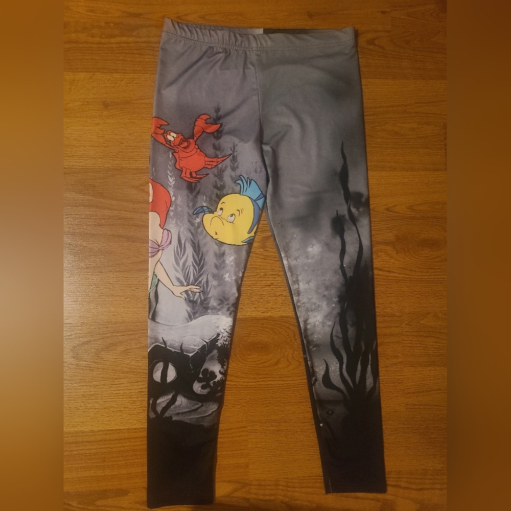 Disney's The Little Mermaid Leggings Juniors Sz Large